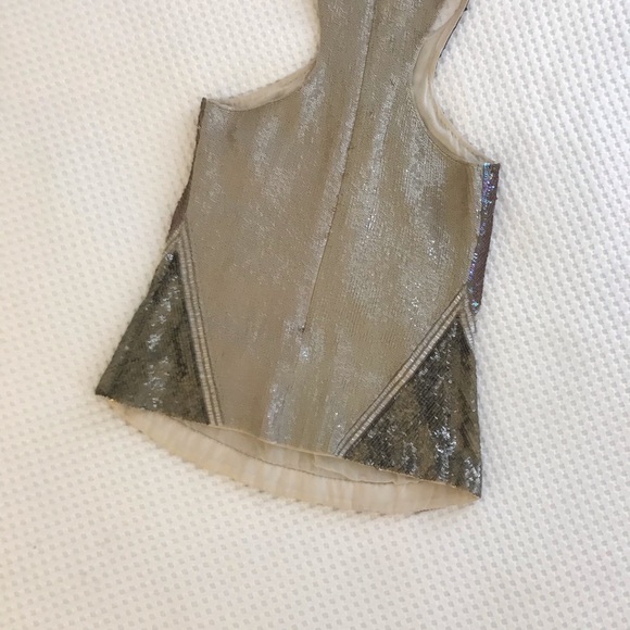All Saints Geo Sequin Top, Size 6 (Minimal wear) - Picture 3 of 4